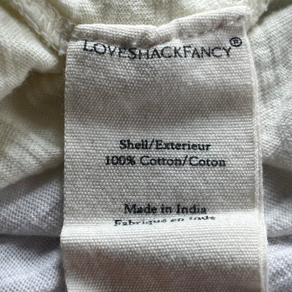 LoveShackFancy Calix TieDye Cropped T-Shirt Tee Large - Picture 4 of 4